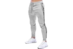 MakingDa Mens Gym Joggers Sweatpants Slim Fit Jogging Tracksuit Bottoms Causal Running Workout Trousers with Pockets