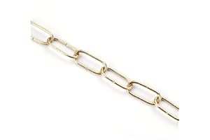 ‎ORION LIGHTSTYLE ORION LIGHTSTYLE Kette für Kronleuchter Lampenkette 1m Gliederkette Kronleuchteraufhängung Leuchtenkette Eisenkette Rundgliederkette Metall (Messing, 4mm)