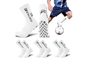 Thryviel 3 calcetines de fútbol para hombre y mujer