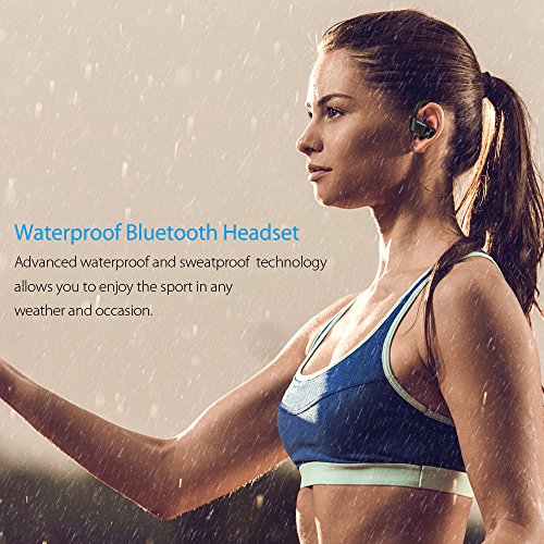Auriculares inal  mbricos ZOETOUCH Running Auriculares deportivos Auriculares Bluetooth en el o  do con micr  fono Auriculares Bluetooth  llamadas manos libres para iPhone  Samsung  Sony  HUAWEI - Negro