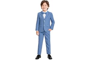 LOLANTA 3 Pezzi Paggetto Bambino Matrimonio,Completo Elegante Ragazzo Cerimonia