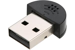 Fesjoy USB 2.0 Mini Microphone Micro Adaptateur Audio sans Fil pour Ordinateur Portable - Skype/MSN/VOIP/Logiciel de Reconnaissance vocale