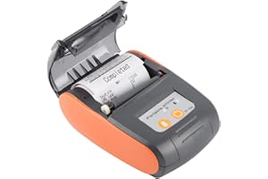 EBOXER 58MM Wireless Bluetooth Thermal Receipt Printer Mini Portable Bill Ticket POS Printer, High Speed, Compact Support Smartphone Control for Android iOS and Windows(Orange)