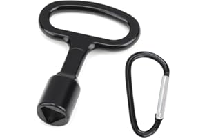 Lotbun 2 Pezzi Chiave Triangolo, Chiave A Triangolo Per Rifiuti, Per Uso Quotidiano, Per Valvole Di Sollevamento, Misuratori Di Gas, Scatole Di Misurazione