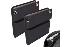 WIYETY Organizador Gap Asiento Coche: Asiento Coche Lateral Gap Filler, Caja de Almacenamiento de Asiento Delantero, Organizador de Relleno de Asiento de Coche para Smartphone, Monedero, Llave, Negro