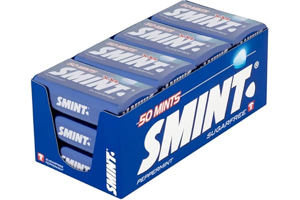 Smint Mints pepparmynta XXL burkar multipack 35 g (paket med 12)