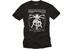 MAKAYA Camisetas Frikis Divertidas Hombre - T-Shirt Alien Isolation - Regalos Geek