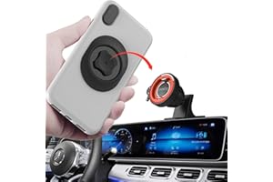 SINCETOP Uchwyt na telefon samochodowy bez magnesu, mocowany na desce rozdzielczej, uniwersalny uchwyt na telefon komórkowy z możliwością obrotu o 360°, najsilniejszy klej VHB, 【Seria C - 1. Generacja】