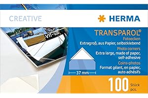 HERMA Transparol photo corners, extra large 100 pcs. double strips