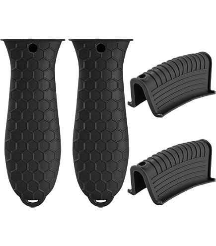 Manchon En Silicone Pour Poignées De Casserole - Protection Anti-Chaud - 5 Tailles - Résiste à 250°C - Facile à Nettoyer