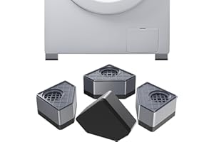 TEL CHARME * Schwingungsdämpfer Waschmaschinen 4 Stück Waschmaschinen und Trockner Untergestell Unterlage, Geringeres Geräusch, Vibrationsdämpfer, Waschmaschine Rutsch Stop für die Waschmaschine