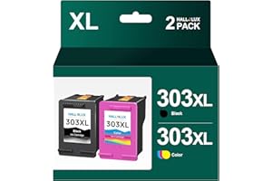HALLOLUX 303 XL 303XL Multipack Wiederaufbereitet Druckerpatronen Kompatible für HP 303 Druckerpatronen für HP Envy 7830 Druckerpatronen für HP Envy Photo 6232 6230 6220 7130 7134 6234 (2er-Pack)