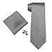 Produktbild Landisun 91C Polka Dots Männer Seide Krawatten Set Marineblau Weiß, 59 "Länge, 3,75" Breite