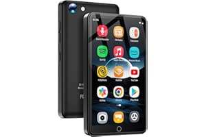 AHENOD 80GB MP3 Player mit Bluetooth und WiFi, 4,02 Zoll Android MP4 Player mit Lautsprechern, Musik Player für Kinder mit 13 MP Kamera, Streaming Musik Player mit Spotify, YouTube