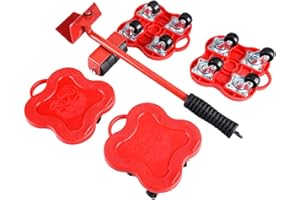 LTLSZRN Kit Elevadores de Muebles, Mover Muebles, Transportador de Muebles, Juego de Rodillos de Transporte para Muebles, Muebles Levantador, con 4 Paquetes en Movimiento Sliders et 1 Elevador Carga