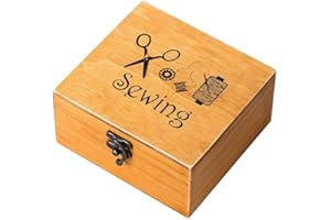 Bassulouda Caja de Costura de Kit de Suministros de Accesorios de Costura Caja de Trabajo para Reparar