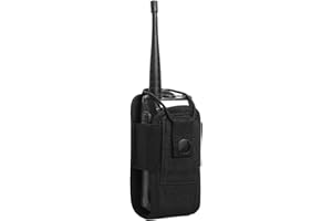 SYHSYC Walkie Talkie - Custodia in nylon per radiotelefoni, supporto regolabile per radio, custodia intercom per gilet, supporto radio per cintura