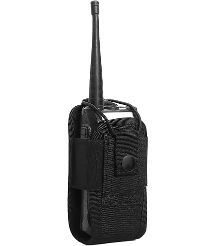 Talkie Walkie,Sangle Talkie Walkie,Sangle Radio Pompier Noir MSC 20A Housse En Nylon Sac Avec Sangle Pour Radio Bidirectionnelle,Housse Pour Talkie- Walkie