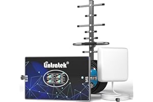 CONFIXPAND Amplificador Señal Movil 4 Banda 20/1/3/8，Amplificador 4G 3G LTE gsm 800, 900, 1800, 2100MHz, Repetidor Cobertura Movil Compatible con Movistar/Orange/Yoigo/Vodafone