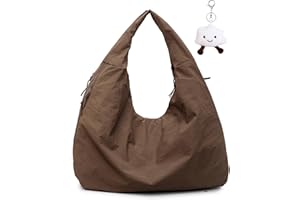 Micmores Tote Bag for Women, Large Nylon Shoulder Lightweight Slouch Hobo Bag, Water-Resistant Work & Travel Handbag, Spacious Everyday Purse for Shopping