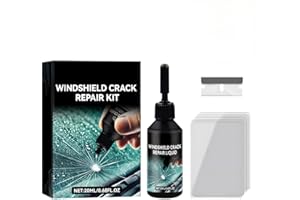 Ortviai 2 Pcs Windscreen Chip Crack Repair Kit, Car Windshield Glass Repair Kit, Cracked Mirror Repair Kit, Windscreen Glass Scratch Remover Repair, Nano Glass Repair Fluid, Glass Crack Repair Liquid