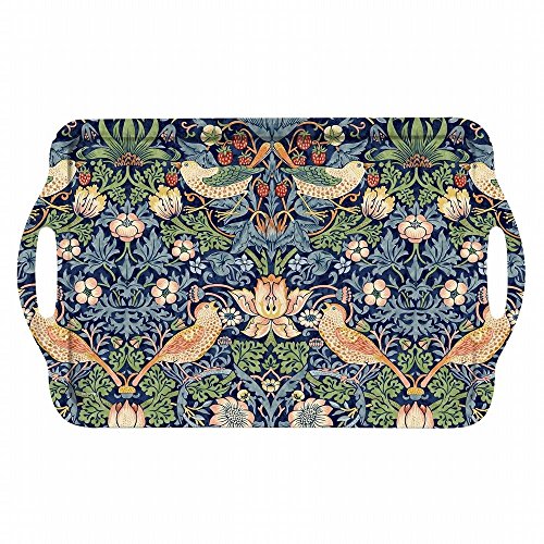 Portmeirion Home & Gifts Pimpernel Strawberry Thief-Vassoio Grande, Colore: Blu, Multicolore