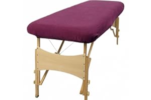 aztex Copertura protettiva per lettino da massaggio classico, adatta per saloni, spa e terapisti, con o senza foro per il viso - Melanzana, senza foro per il viso