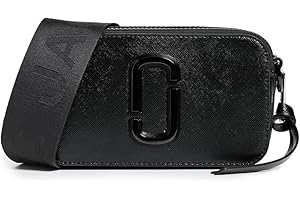 Marc Jacobs Damska mała Snapshot DTM torba na aparat czarna, Czarna skóra, Jeden rozmiar, The Snapshot Dtm
