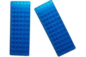 MUHWA Portapacchi a doppio pannello, 60 posizioni, in polipropilene, per tubi da microcentrifuga, 0,5/1,5 ml, confezione da 2