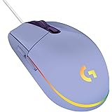Logitech G203 LIGHTSYNC Gaming Mouse with Customizable RGB Lighting, 6 Programmable Buttons, Gaming Grade Sensor, 8K DPI Trac
