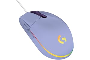 Logitech G203 Gaming-Maus mit anpassbarer LIGHTSYNC RGB-Beleuchtung, 6 programmierbare Tasten, spieletauglicher Sensor, Abtastung mit 8.000 DPI, Geringes Gewicht - Lila