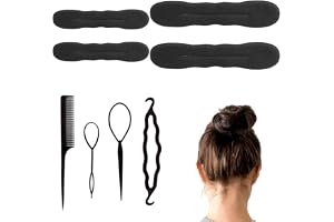 FENQURO 8-delat frisyrstöd, vridare, hårstyling, hårstyling set för kvinnor och flickor, hårflätningsverktyg, hårflätningsverktyg för gör-det-själv-frisyrer, frisyrhjälp, för kvinnor, flickor