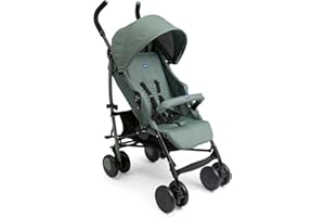 Chicco Echo Lite Passeggino Leggero da 0 Mesi a 22 kg, Schienale Reclinabile in 4 Posizioni, Seduta Spaziosa, Manicotto Paracolpi, Chiusura a Ombrello, Freni Gemellati e Ruote Anteriori Girevoli