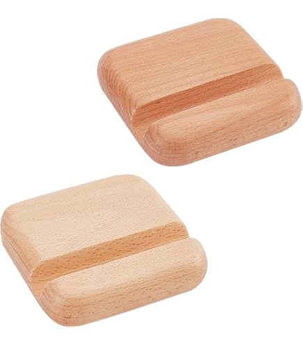 Supporto Per Cellulare Da Scrvana n Legno Massello Creatvo n Noce