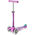 Micro Scooters | Mini Micro Deluxe LED Children's Scooter | Handlebar Adjustable | Light Up Wheels | Boys & Girls