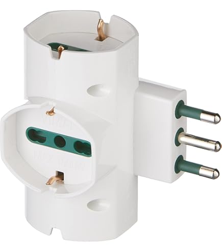 Adattatore spina SCHUKO e presa bipasso 10/16A - Prese Elettriche| MondOffice