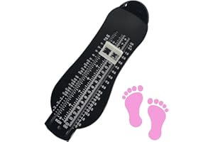 ZYPHONX Foot Measure for Children UK, Shoe Sizer Measuring Devices Ruler Sizer for Kids Adults, Buy Kids Shoes Online Simply with a Foot Measuring Device, Durable(Black)