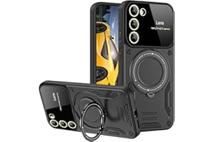 Tawarror Etui na telefon komórkowy Samsung Galaxy S20 FE 5G/4G z wbudowaną ochroną aparatu, obracany o 360°, matowy, twarde, wojskowe, odporne na uderzenia, zarysowania, czarne