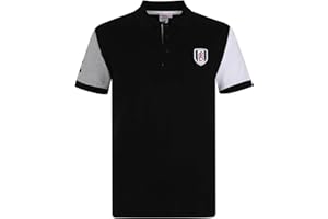 FULHAM FOOTBALL CLUB Fulham FC - Official Men's Polo Shirt - with Contrast Sleeves