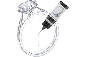 ‎HIFAN HiFan Ringverkleinerer Unsichtbar für Alle Losen Ringe, Ring Verkleinerung Aushärtbarer Kleber mit UV-LED-Lampe, Leicht zu Demontieren Spurloser Ring Size Adjuster Kleber