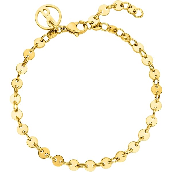 Goudkleurige dubbele armband met klavertjes | Dameskleding maat