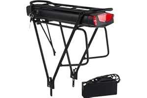 EXECYC 36V batteria per bici elettrica con portapacchi per kit ruote di conversione Ebike - batteria al litio (36V 13Ah 0-500W(Grade A Cell))