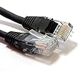 kenable Black Network Ethernet RJ45 Cat5E-CCA UTP PATCH 26AWG Cable 50cm 0.5m