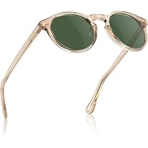 CARFIA Men's Classic Polarized Sunglasses – Metal Square Frame, Grey Lens, UV400 Protection (Size A2: Gun Frame)