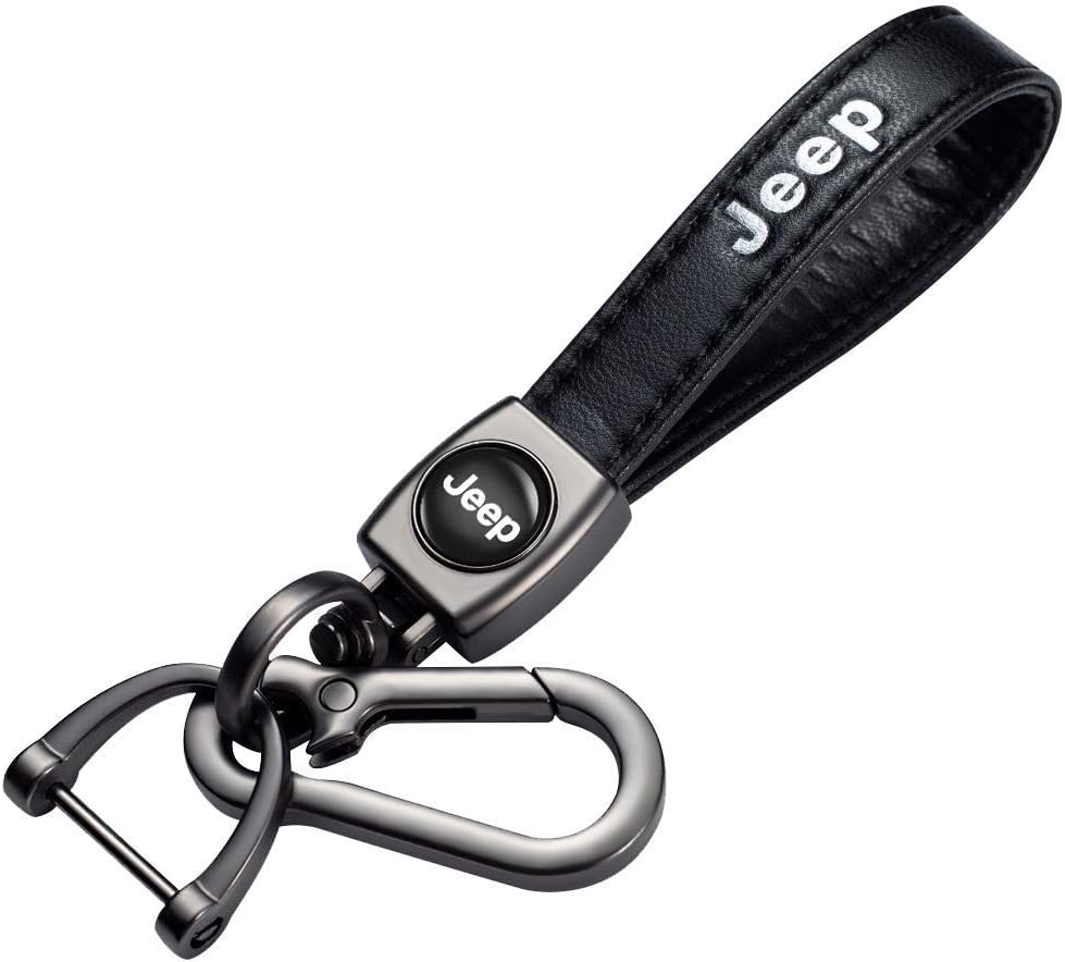 NonoB Leather Car Keychain, Metal Car Key Ring for 1