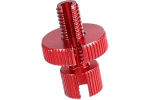 A ABSOPRO M8 Vite di Regolazione Cavo Freno Frizione con Scanalatura per Moto Bici Scooter in Lega di Alluminio Rosso