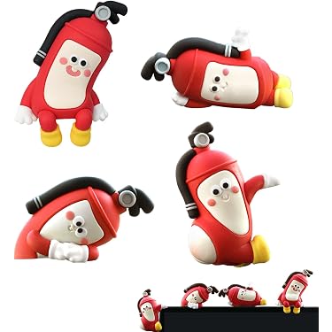 Figurine En Bois Qui Bouge - Déco De Voiture Amusante, Bonhomme Secouant Les Pieds - Avec Expressions Magnétiques Interchangeables