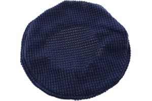 joyMerit Padded Round Bar Stool Cover Cushion Round Chair Seat Cushion for Wooden Metal Stools - Dark Blue