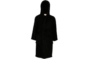 A2Z 4 Kids Terry Towel Beach Bathing Swimming Surfing Baby Pink Bathrobe 100% Cotton Robe Towelling Dressing Gown Soft Hooded Towelling Robe Girls Age 2-13 Years