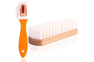 SCDZY 2 Stück Wildlederbürste für Schuhe Raulederbürste Schuhbürste Wildleder Nubukleder Pflege Bürste Vielseitig Einsetzbare Schuhreiniger Bürste für Rauleder